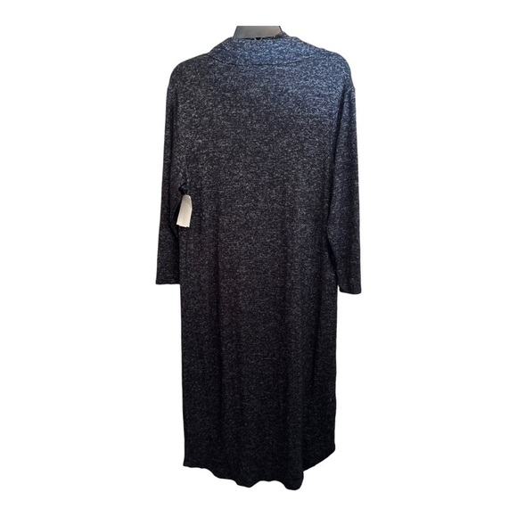 BOBEAU COZY TURTLENECK DRESS in heather gray - Picture 9 of 12